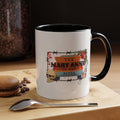 Accent Coffee Mug — "The Mary Anne to Her Wanda" Vintage Skull Friendship Design
